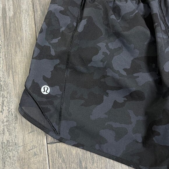 Lululemon Hotty Hot Short II *Long 4" Incognito Camo Multi Grey / Black - Picture 4 of 8